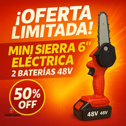 MINI SIERRA 6"  ELECTRICA 2 BATERIAS 98v