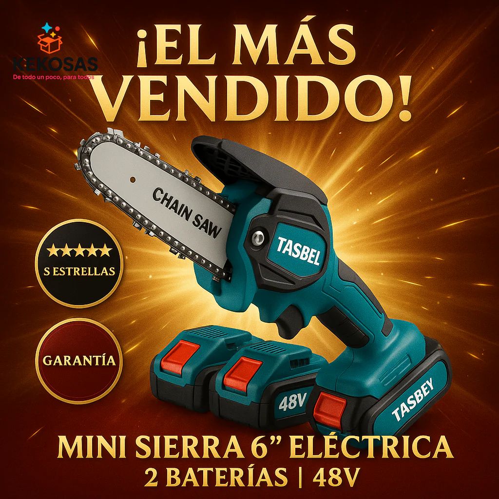 MINI SIERRA 6"  ELECTRICA 2 BATERIAS 98v