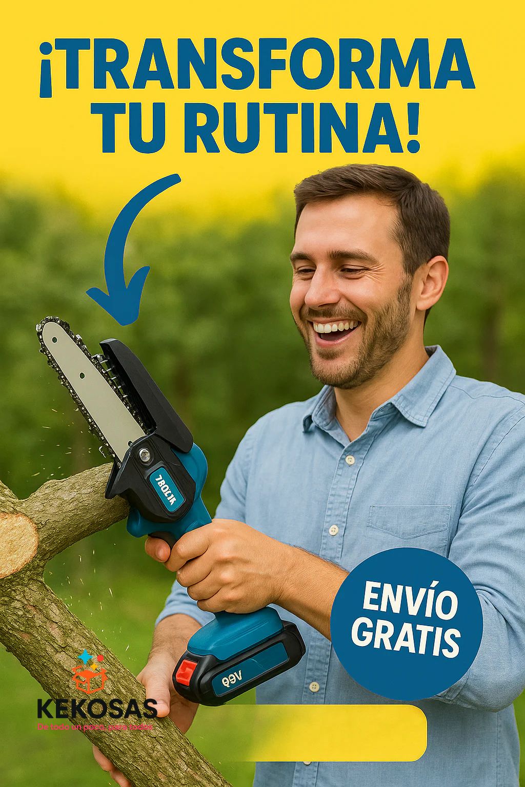 MINI SIERRA 6"  ELECTRICA 2 BATERIAS 98v